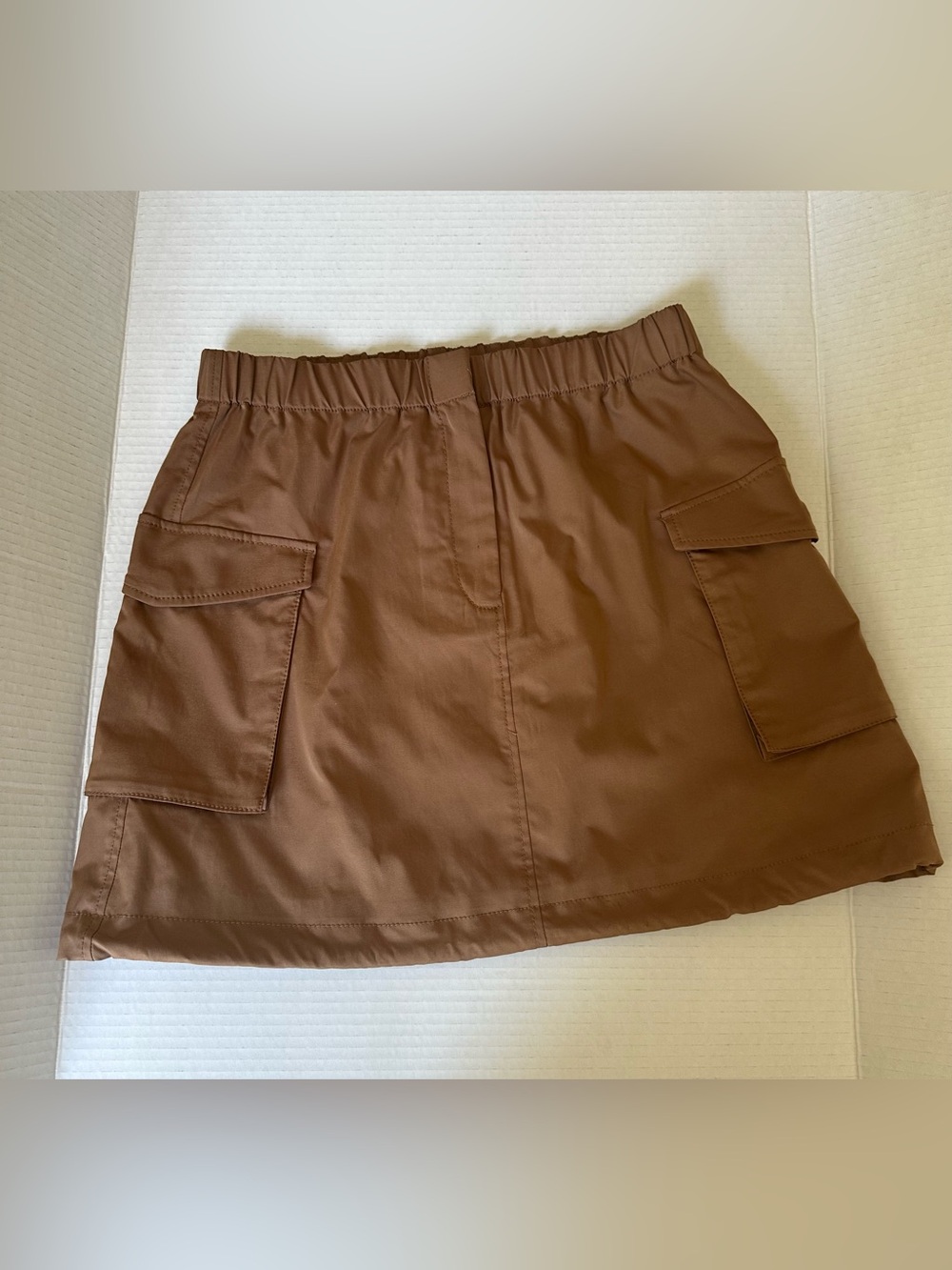 Babaton Brown Cargo Mini Skirt